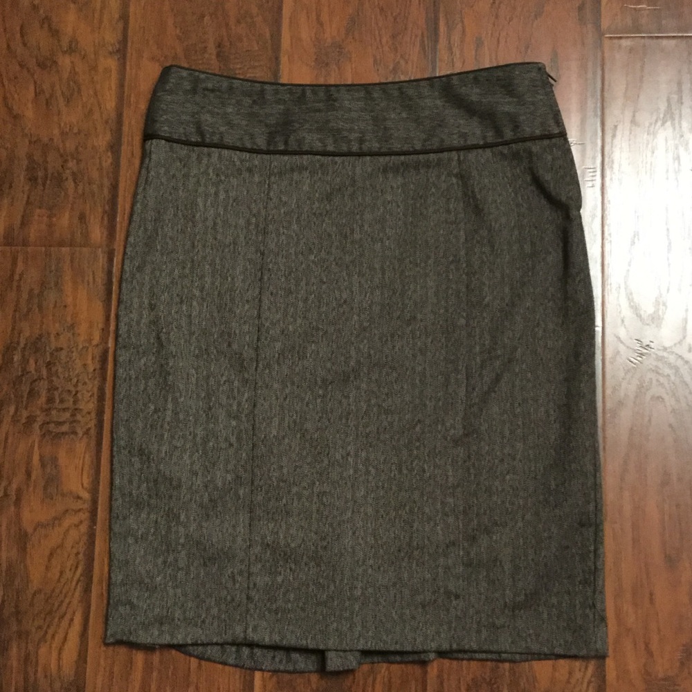 Brown Pinstripe Skirt